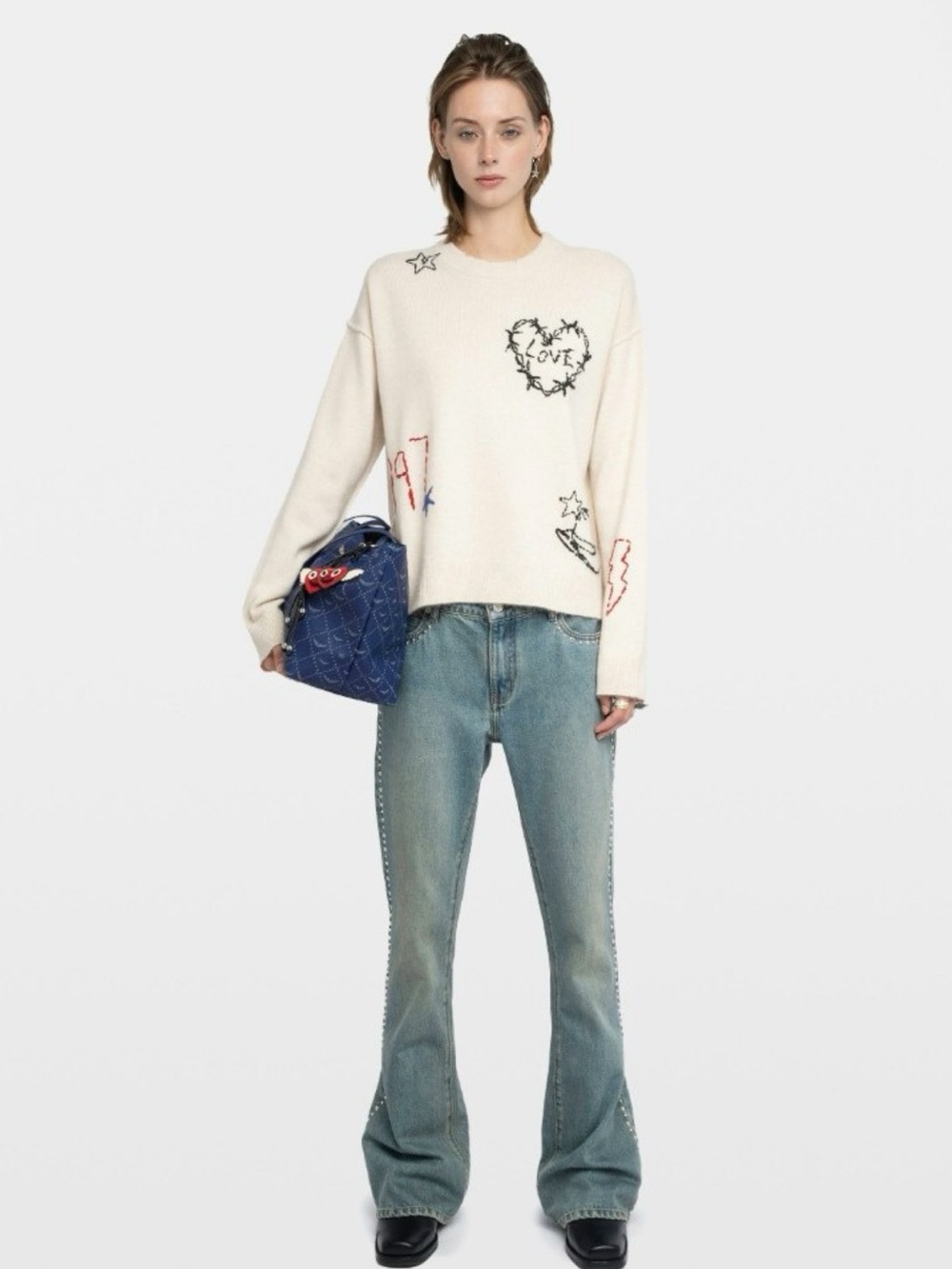 Zadig & Voltair Markuz Cashmere sweater, size M, NWOT, MSRP 546
